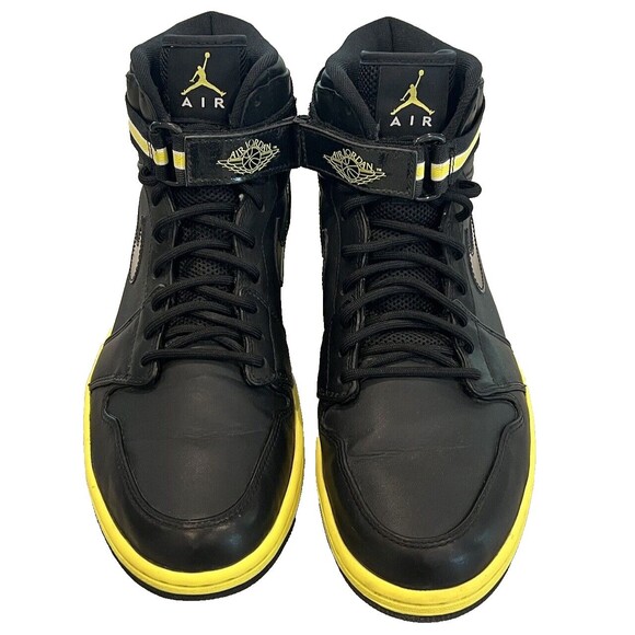 Nike Jordan Retro High Black Voltage Yellow Sneakers 342132